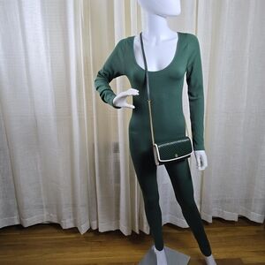 Green Skinny Jumpsuit